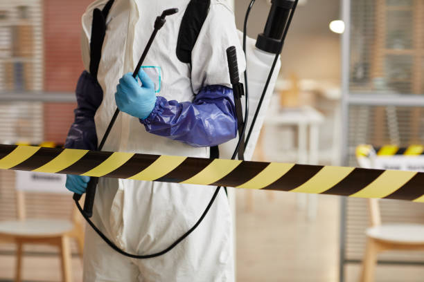 Professional Blood Cleanup technician working in Bass Lake, IN